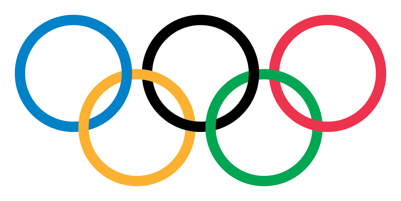 Olympic logo on a transparent background