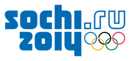 Olympics 2014 Sochi logo, horizontal version, on a transparent background