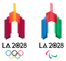 Olympics 2028 la logo, icon version, on a transparent background
