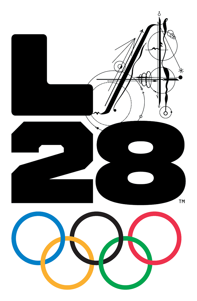 Olympics 2028 la logo on a transparent background