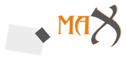 Omax logo, horizontal version, on a transparent background