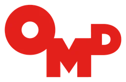 Omd logo, horizontal version, on a transparent background