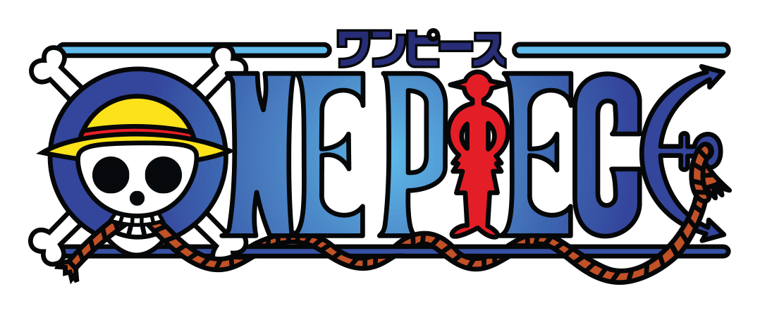 One Piece logo on a transparent background