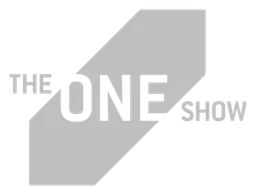 One Show logo, white version, on a transparent background