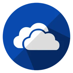 OneDrive logo, icon version, on a transparent background