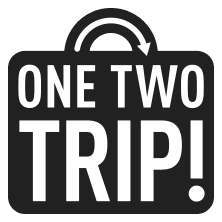 Onetwotrip logo, monochrome icon version, on a transparent background