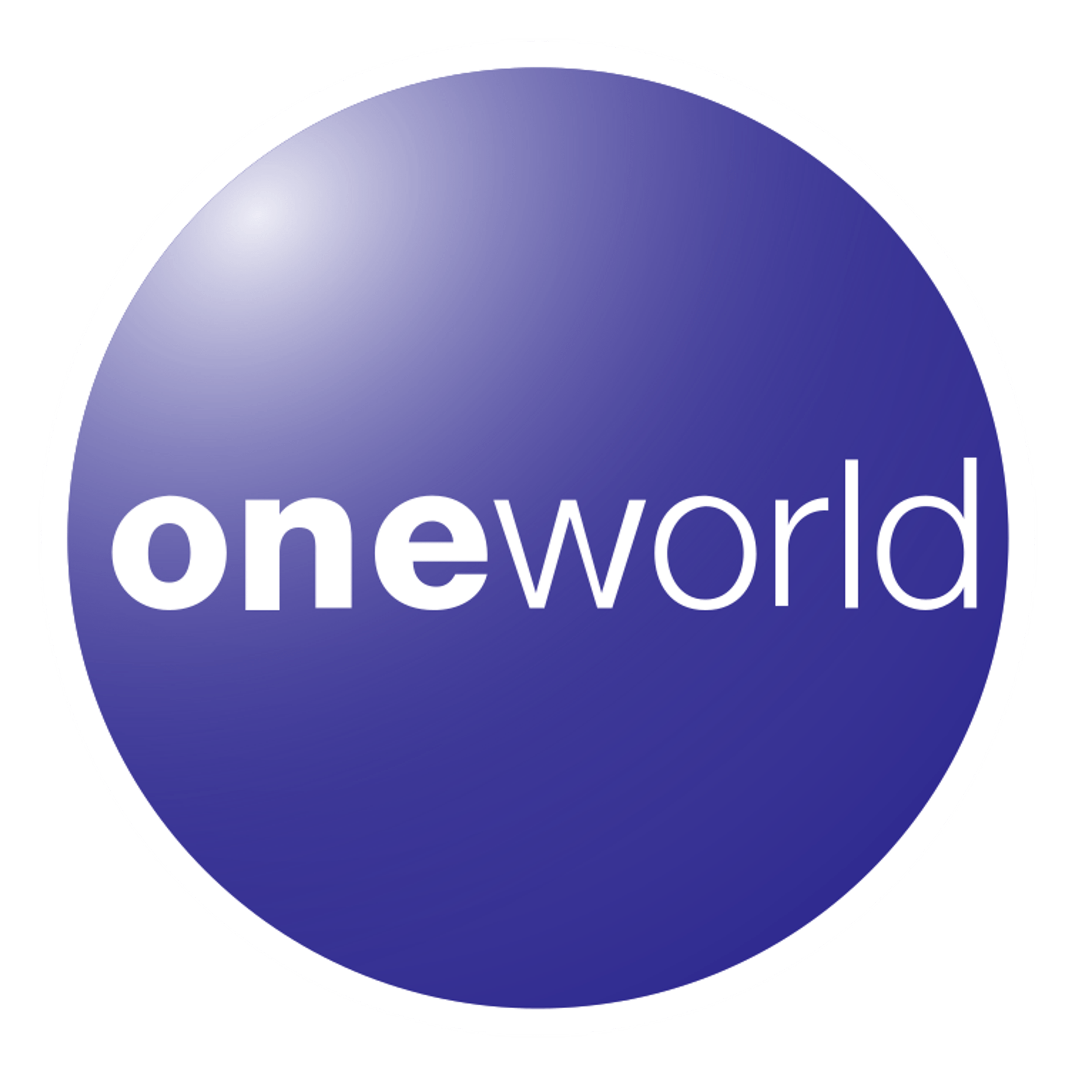 Oneworld logo on a transparent background