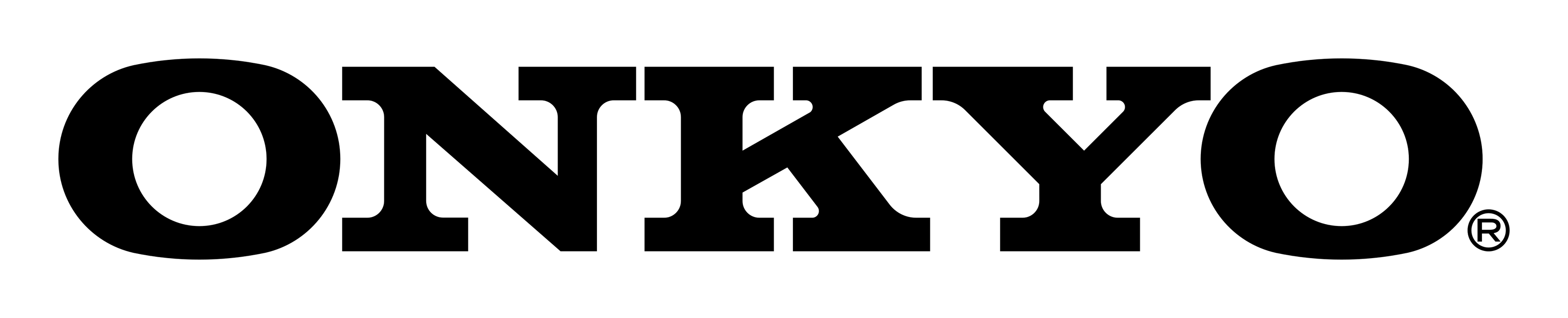Onkyo logo on a transparent background