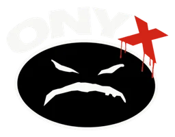 Onyx logo, monochrome version, on a transparent background