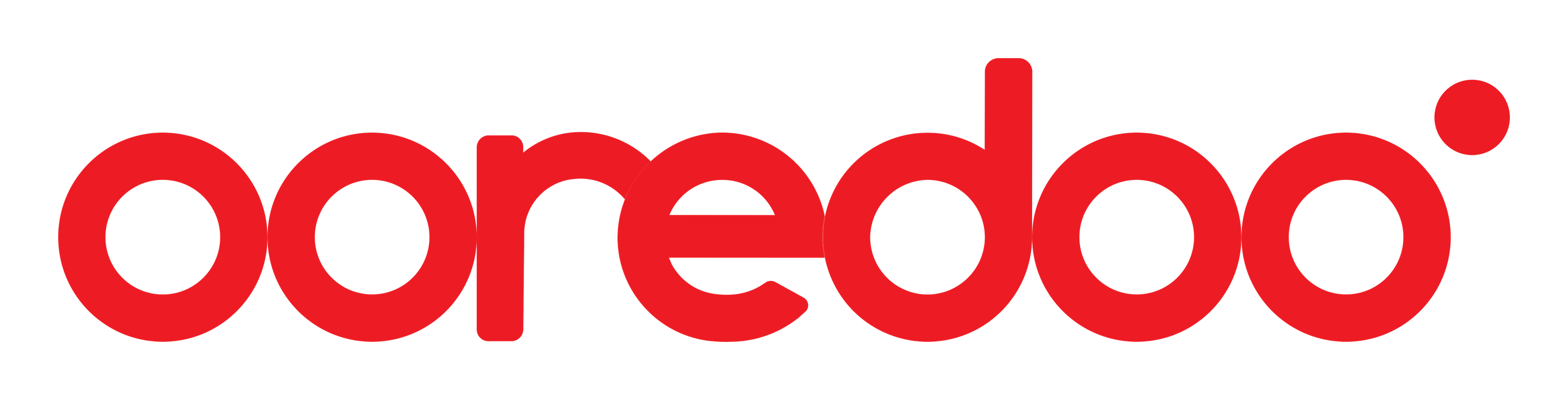 Ooredoo logo on a transparent background