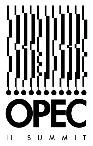 Opec logo, black version, on a transparent background
