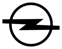 Opel logo, black version, on a transparent background