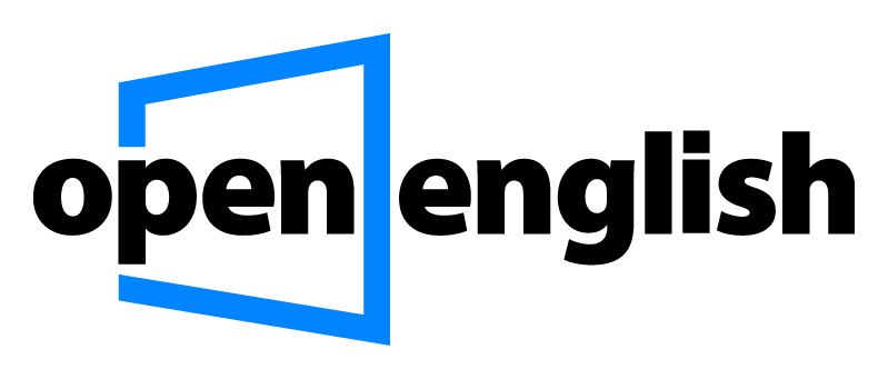 Open English logo on a transparent background