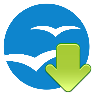 Openoffice Org のロゴ、アイコンバージョン（背景透過）