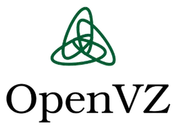 Openvz logo, horizontal version, on a transparent background
