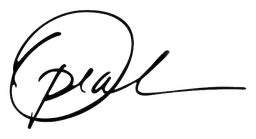 Oprah logo, black version, on a transparent background