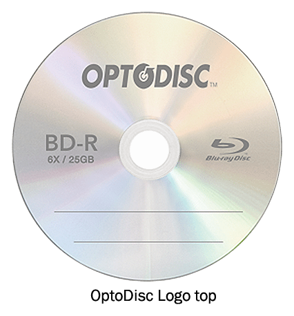 Optodisc logo, white icon version, on a transparent background