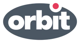 Orbit Logo, Variante monochrom, auf transparentem Hintergrund