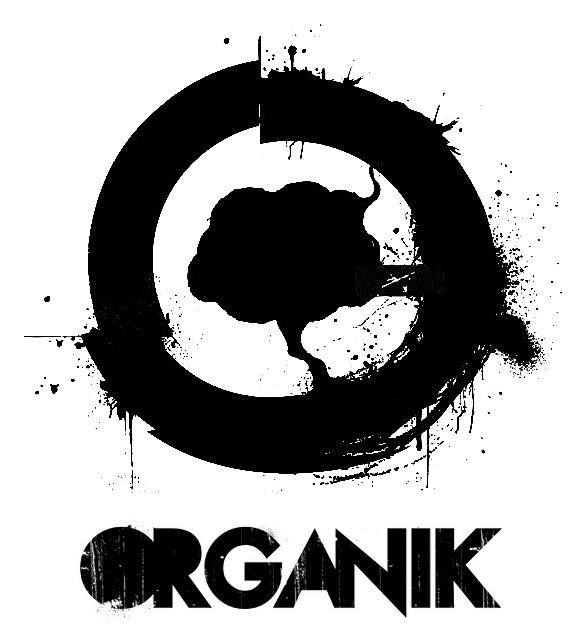 Organik Recordings logo, black icon version, on a transparent background