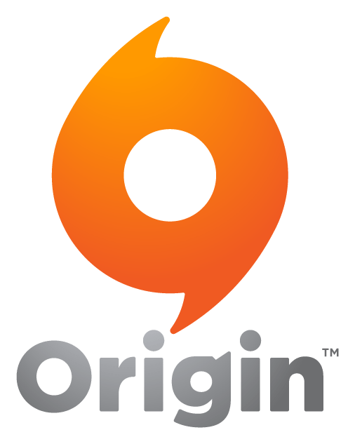 Origin logo, horizontal version, on a transparent background