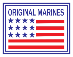 Original Marines logo, horizontal version, on a transparent background