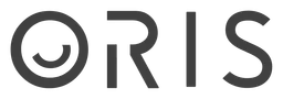 Oris logo, black wordmark version, on a transparent background