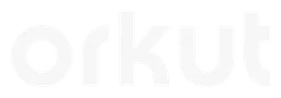 Orkut logo, white wordmark version, on a transparent background