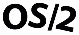 Os 2 logo, black version, on a transparent background