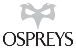 Ospreys Logo, Variante monochrom, auf transparentem Hintergrund