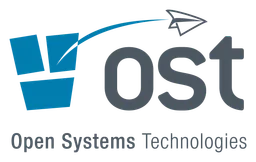 Ost logo, horizontal version, on a transparent background