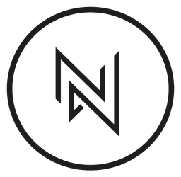 Ostin logo, black icon version, on a transparent background
