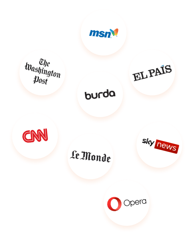 Outbrain logo, white version, on a transparent background