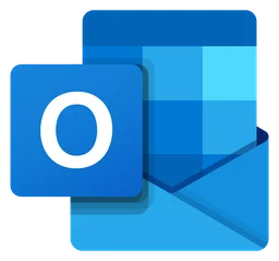 Outlook logo, icon version, on a transparent background