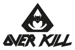 Overkill logo, black version, on a transparent background