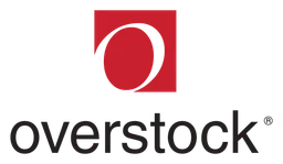Overstock Com logo, horizontal version, on a transparent background