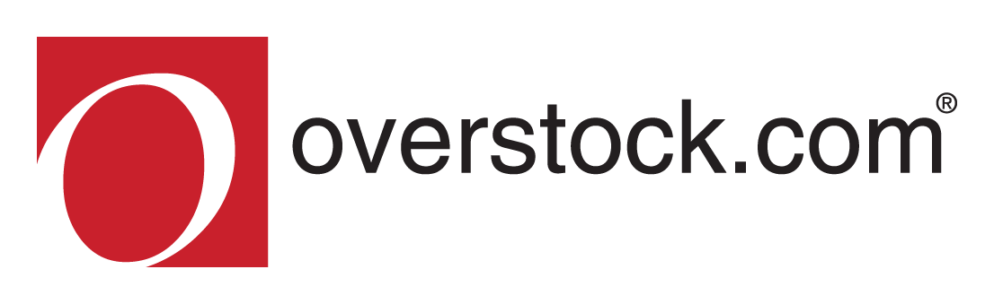 Overstock Com logo on a transparent background