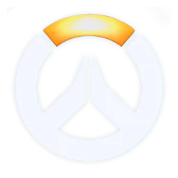 Overwatch logo, icon version, on a transparent background