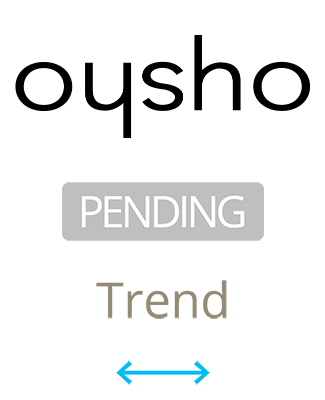 Oysho logo, white version, on a transparent background