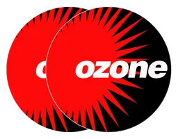 Ozone logo, horizontal version, on a transparent background