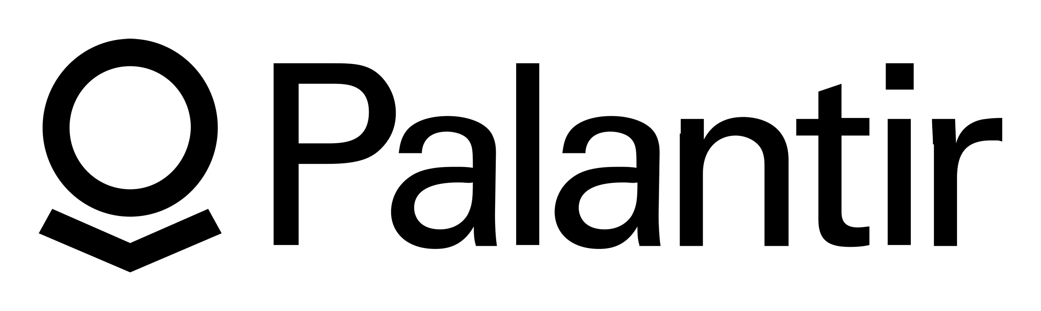 Palantir logo on a transparent background