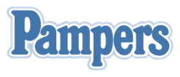 Logo da Pampers, versão logotipo, em fundo transparente
