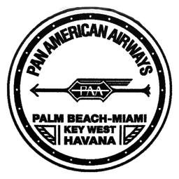 Pan AM logo, black icon version, on a transparent background