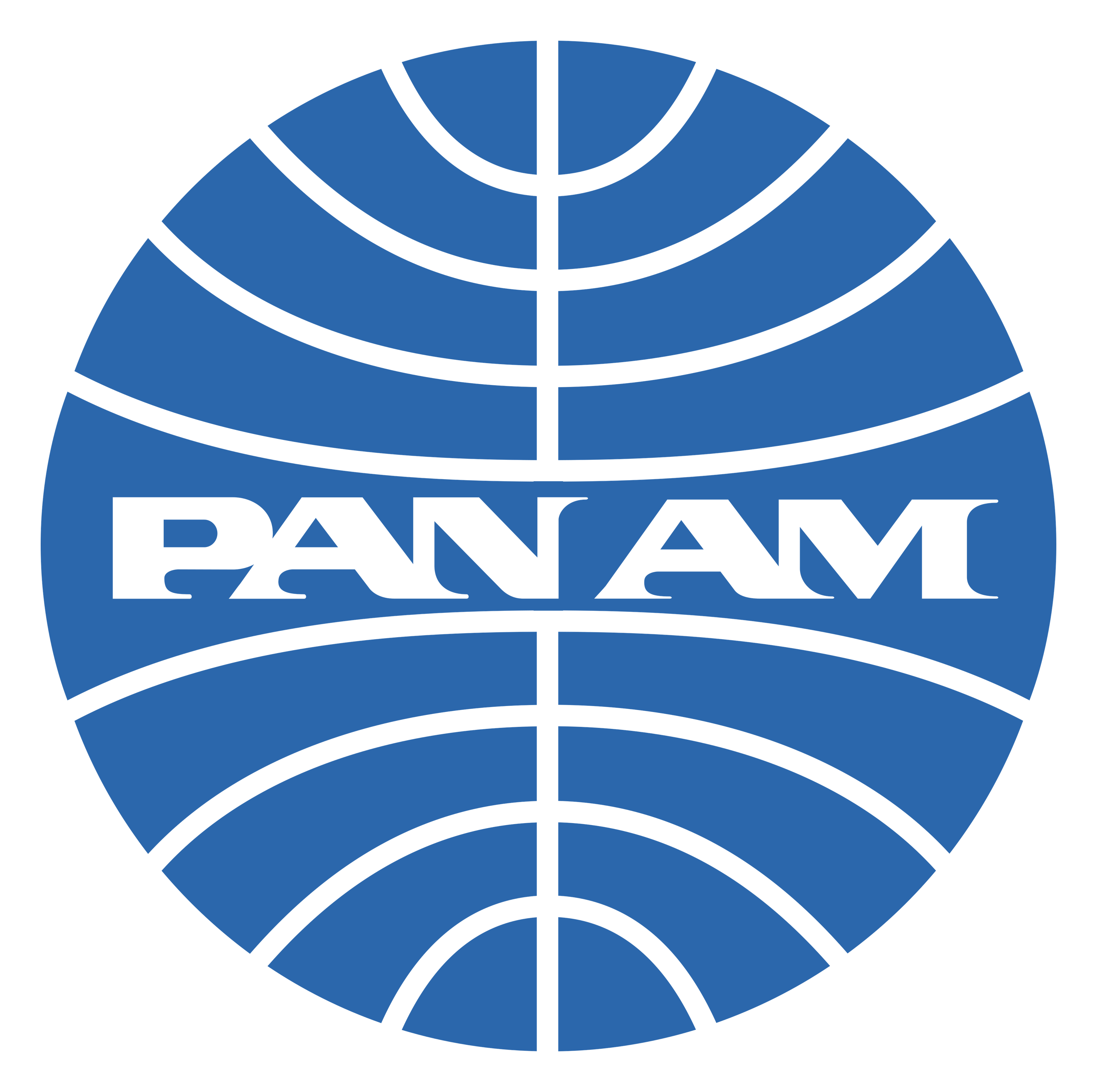 Pan American World Airways logo on a transparent background