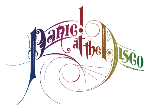 Panic at the Disco logo on a transparent background