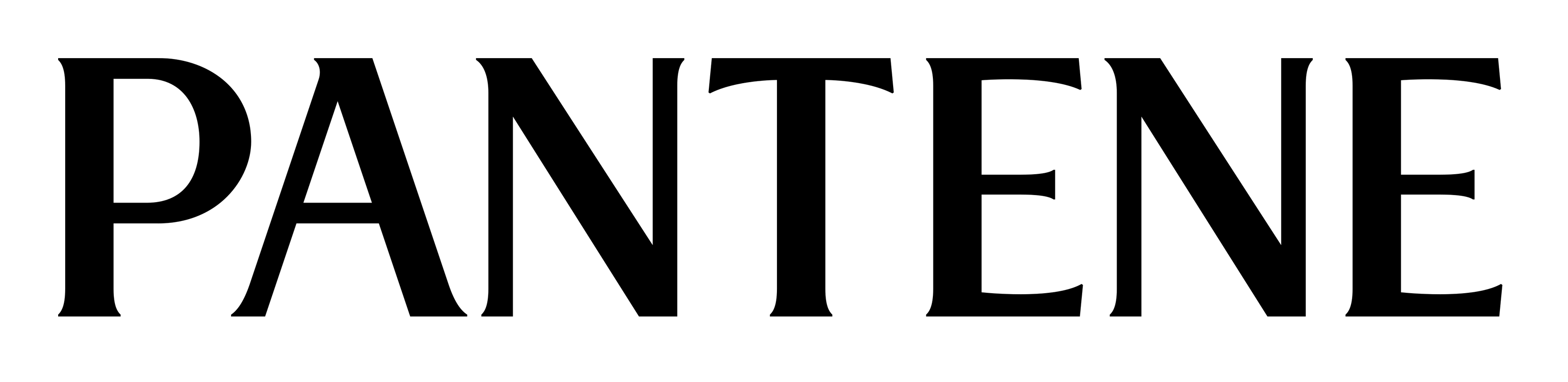 Pantene logo on a transparent background