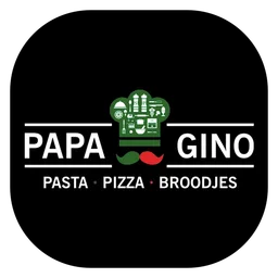 Papa Gino logo, black icon version, on a transparent background