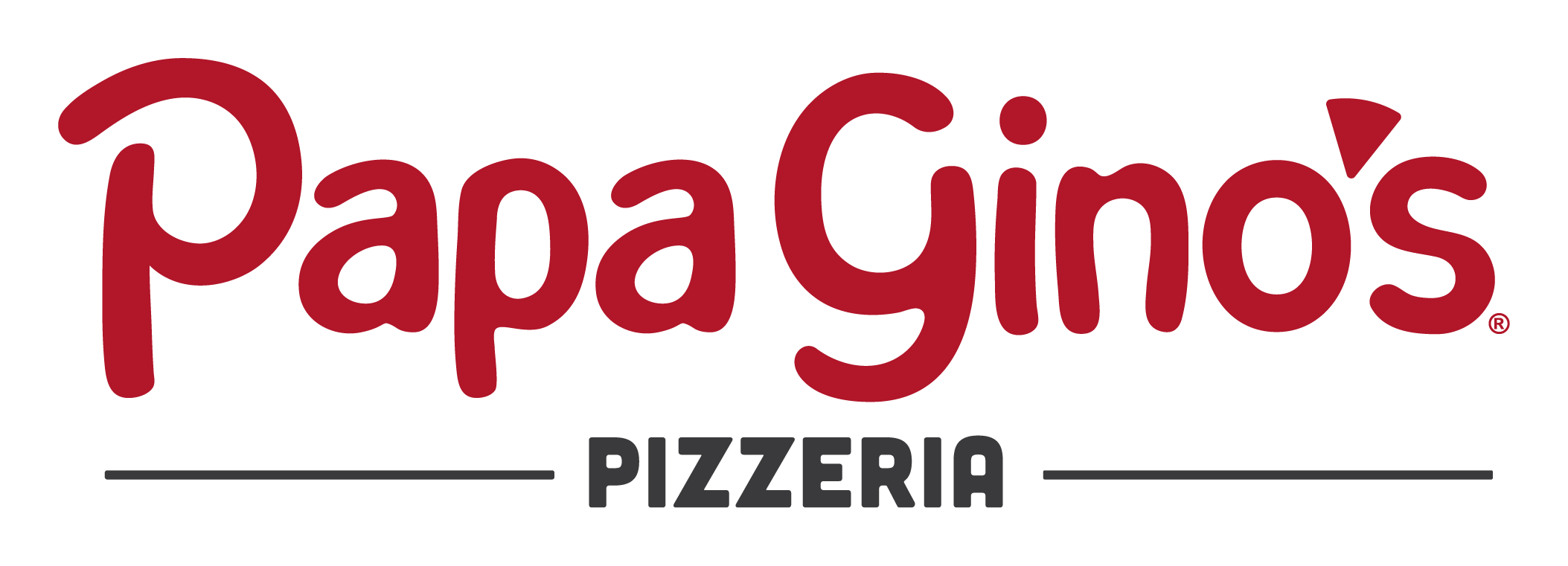Papa Gino logo on a transparent background
