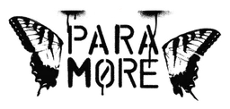 Paramore logo, black version, on a transparent background
