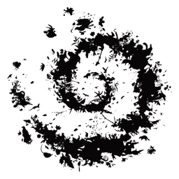 Parcs Nationaux de France logo, black icon version, on a transparent background