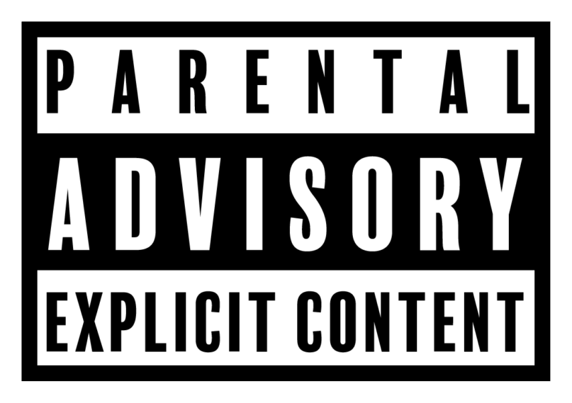 Parental Advisory logo on a transparent background